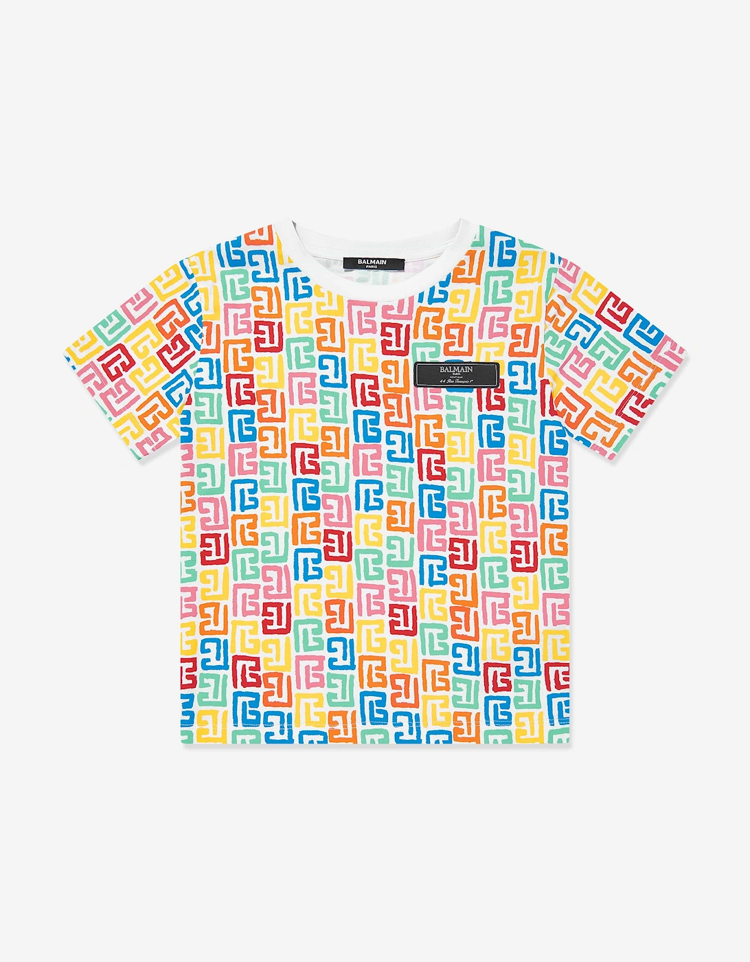 Kids Monogram Logo T-Shirt in Multicolour, 5 of 4