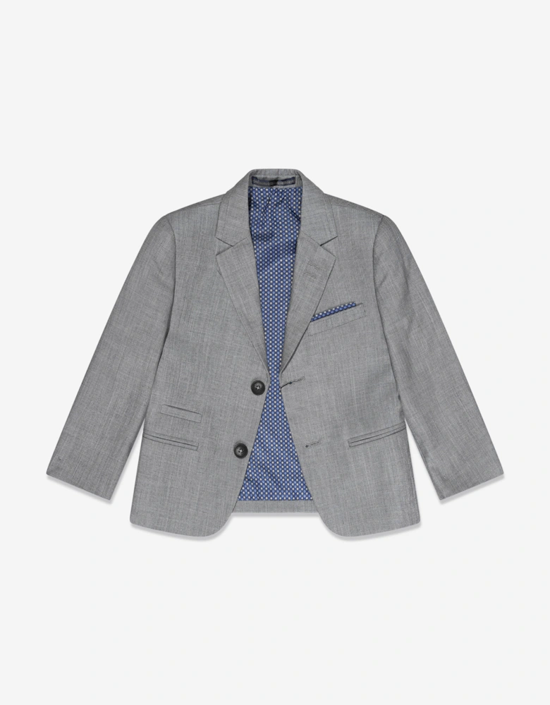 Boys Reegan 3 Piece Suit in Grey