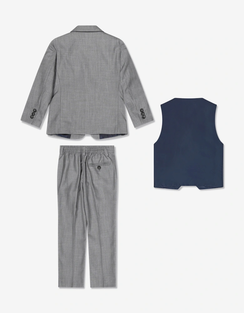 Boys Reegan 3 Piece Suit in Grey