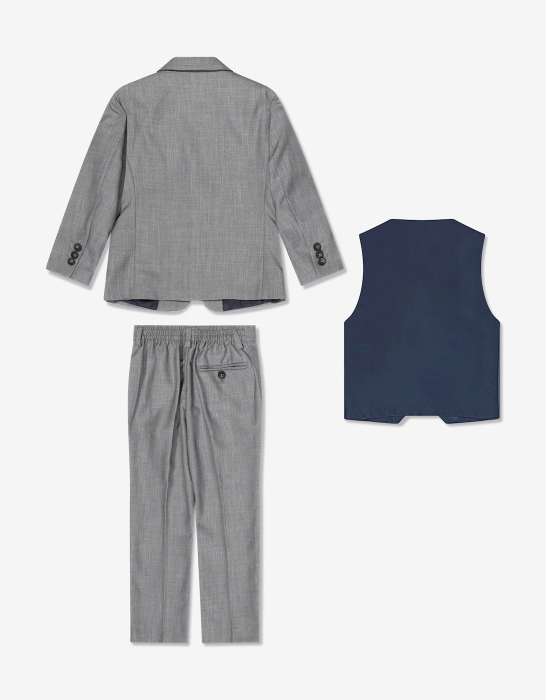 Boys Reegan 3 Piece Suit in Grey