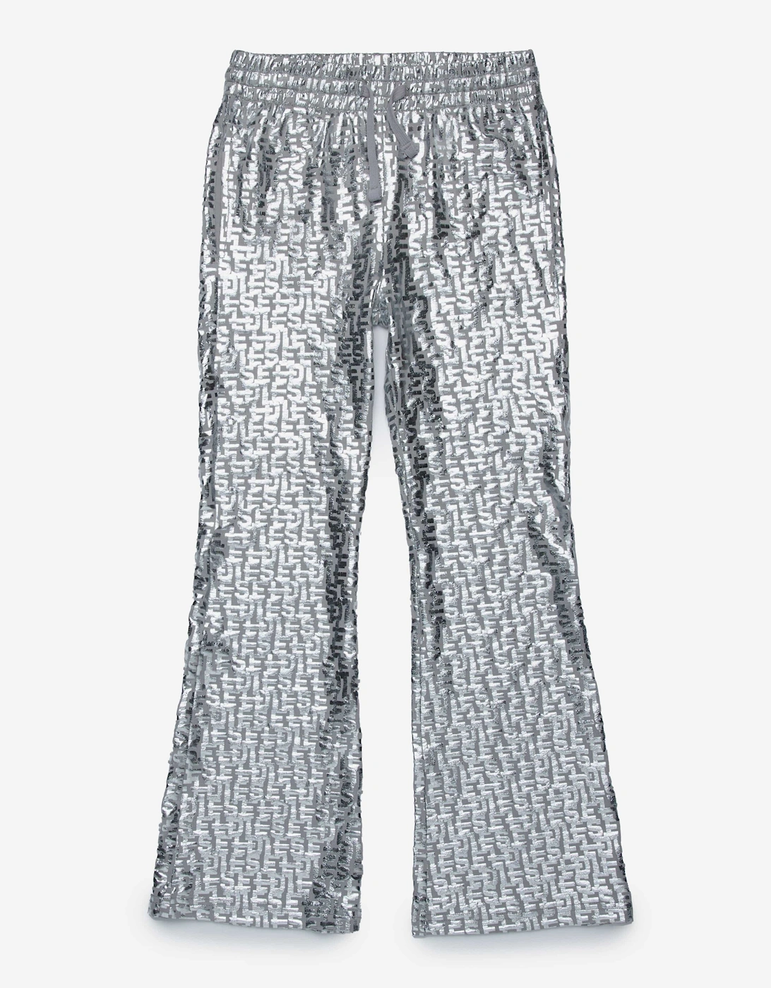Girls Pendyx Branded Trousers in Silver