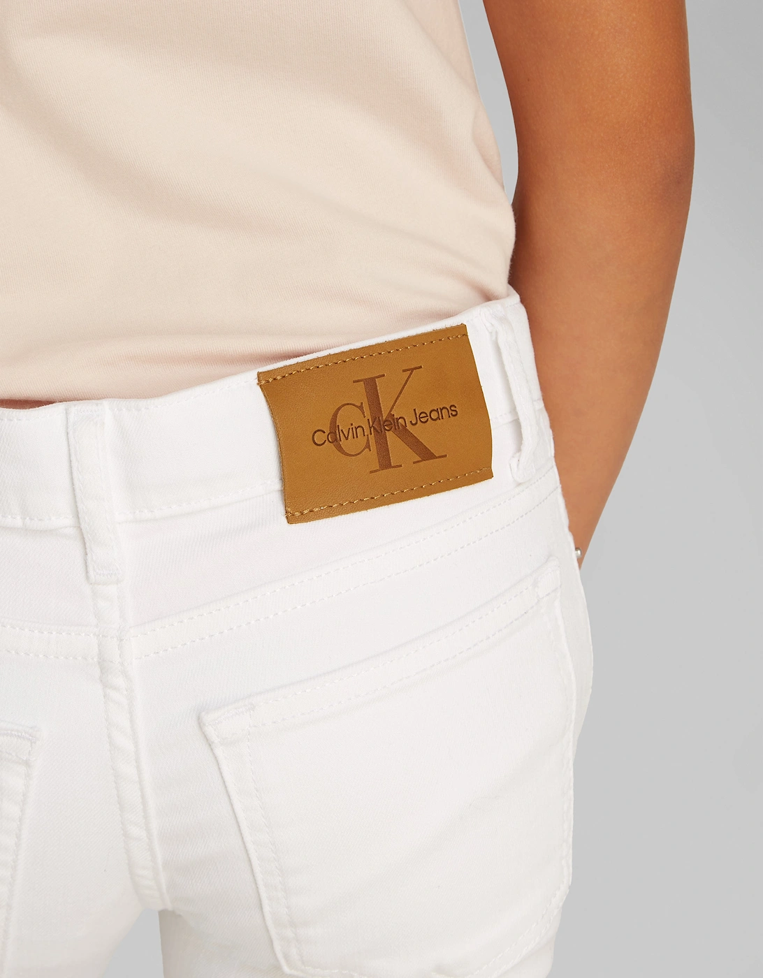 Girls Flared Jeans in White