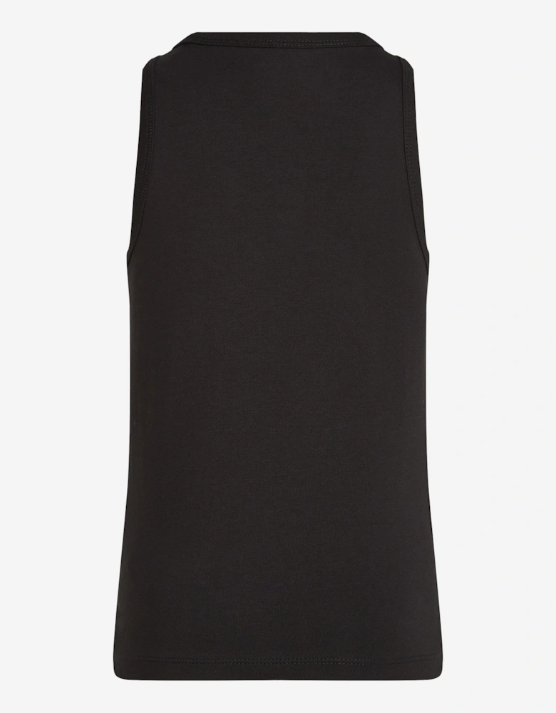 Girls CK Logo Tank Top in Black