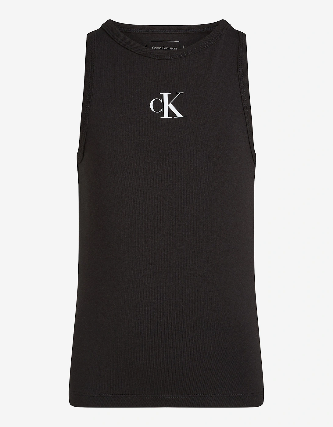 Girls CK Logo Tank Top in Black, 5 of 4