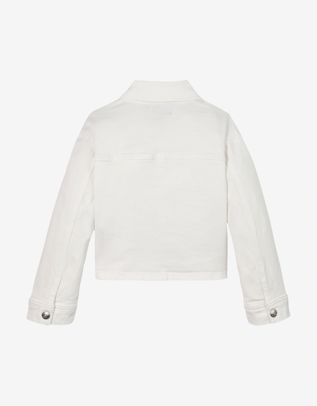 Girls Denim Jacket in White