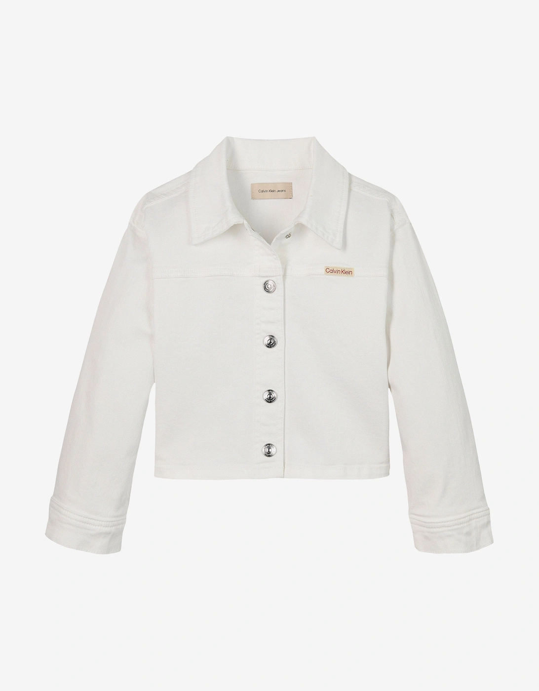Girls Denim Jacket in White, 5 of 4