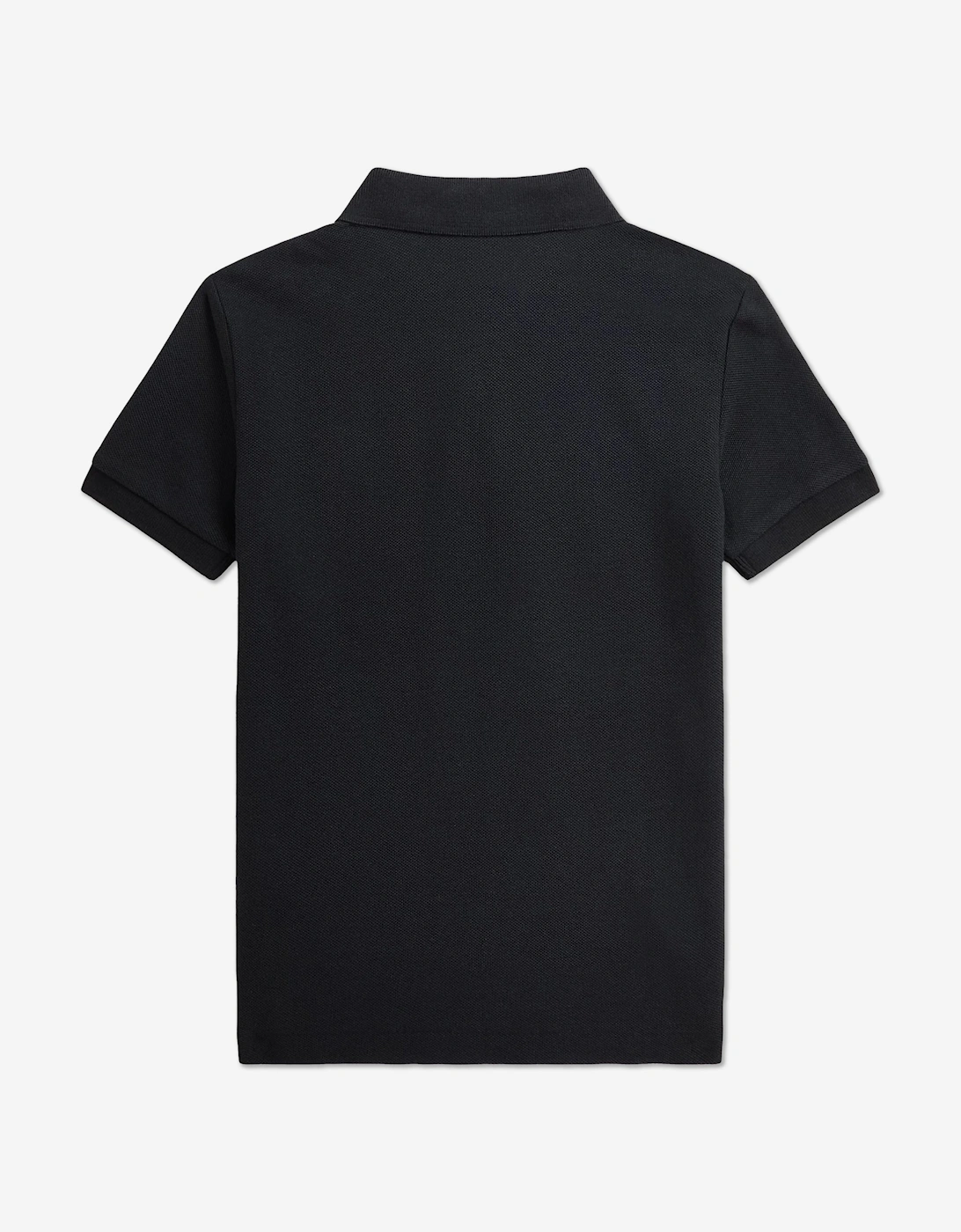 Boys Logo Polo Shirt in Black