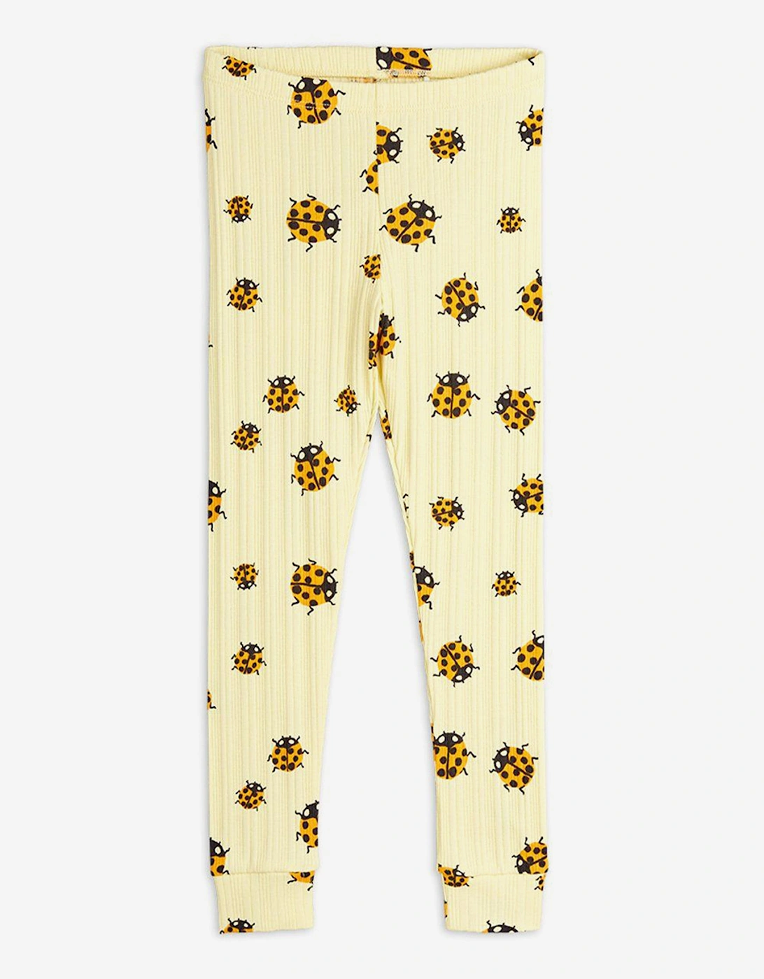 Girls Ladybugs AOP Leggings in Yellow, 5 of 4