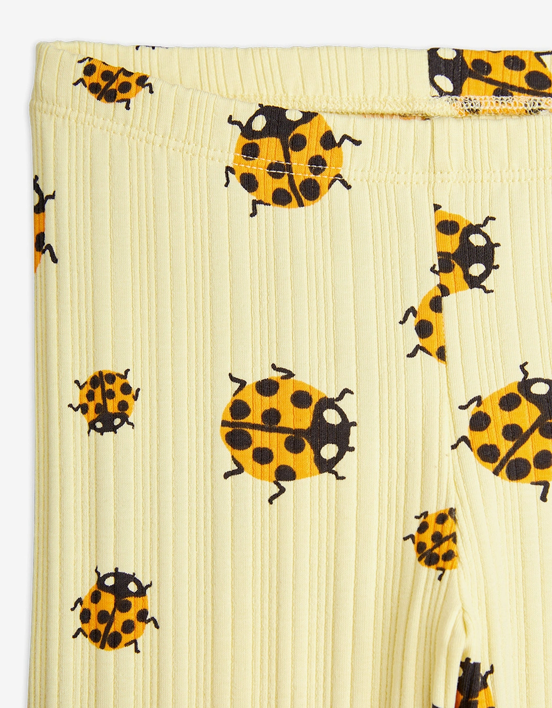 Girls Ladybugs AOP Leggings in Yellow