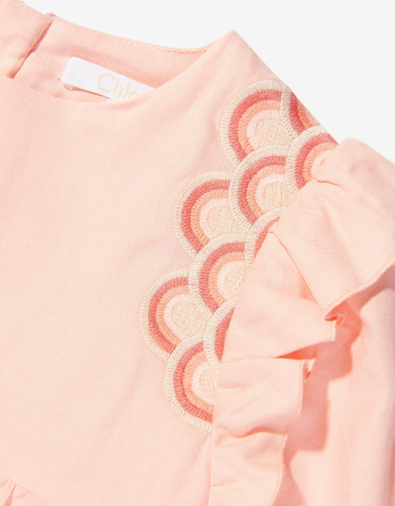 Girls Organic Cotton Embroidered Dress