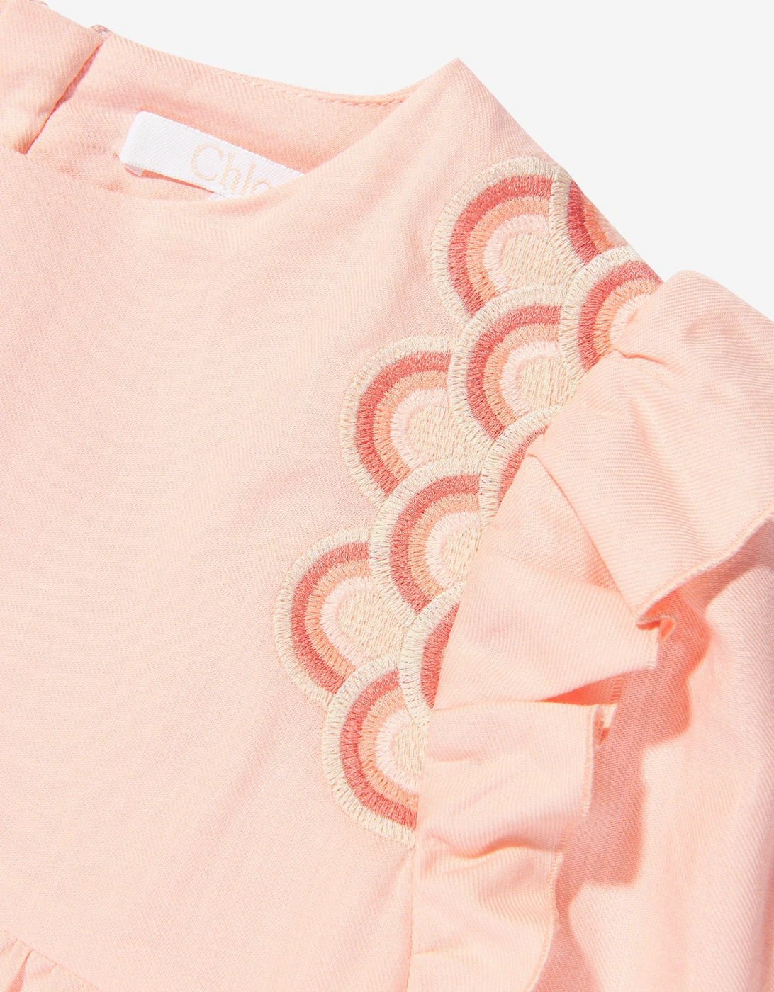 Girls Organic Cotton Embroidered Dress