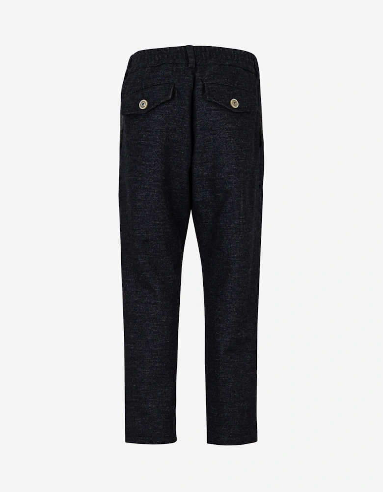 Boys Wool Trousers in Navy