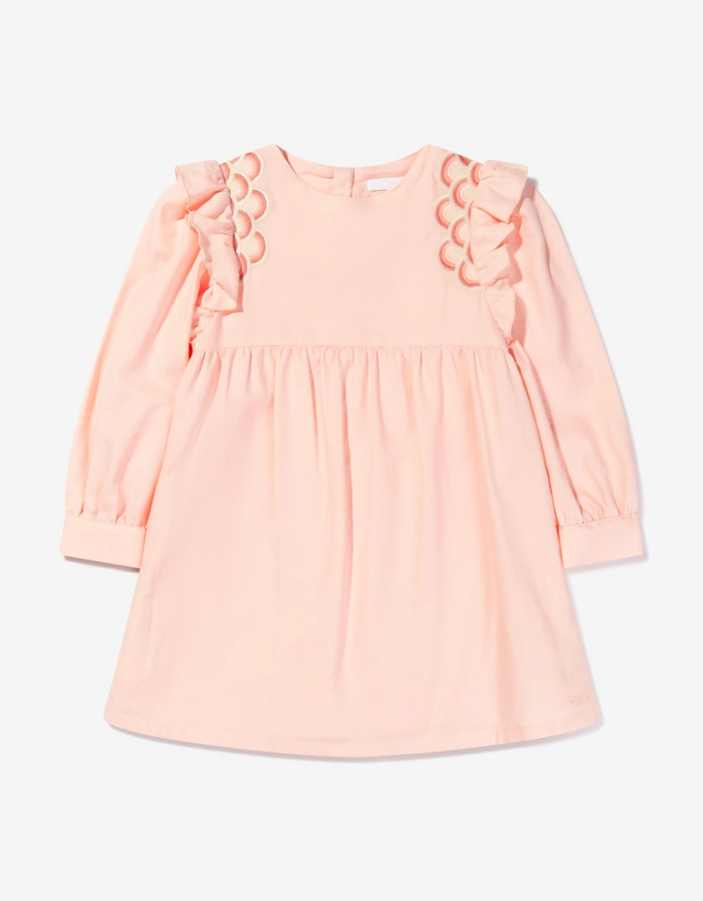 Girls Organic Cotton Embroidered Dress