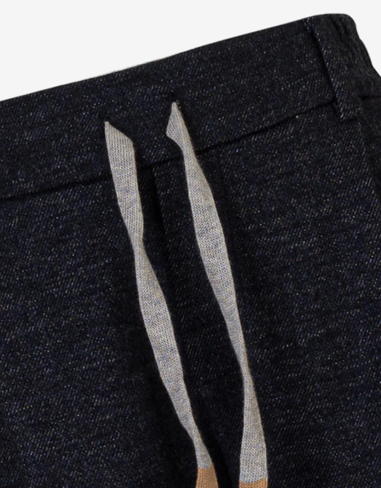 Boys Wool Trousers in Navy
