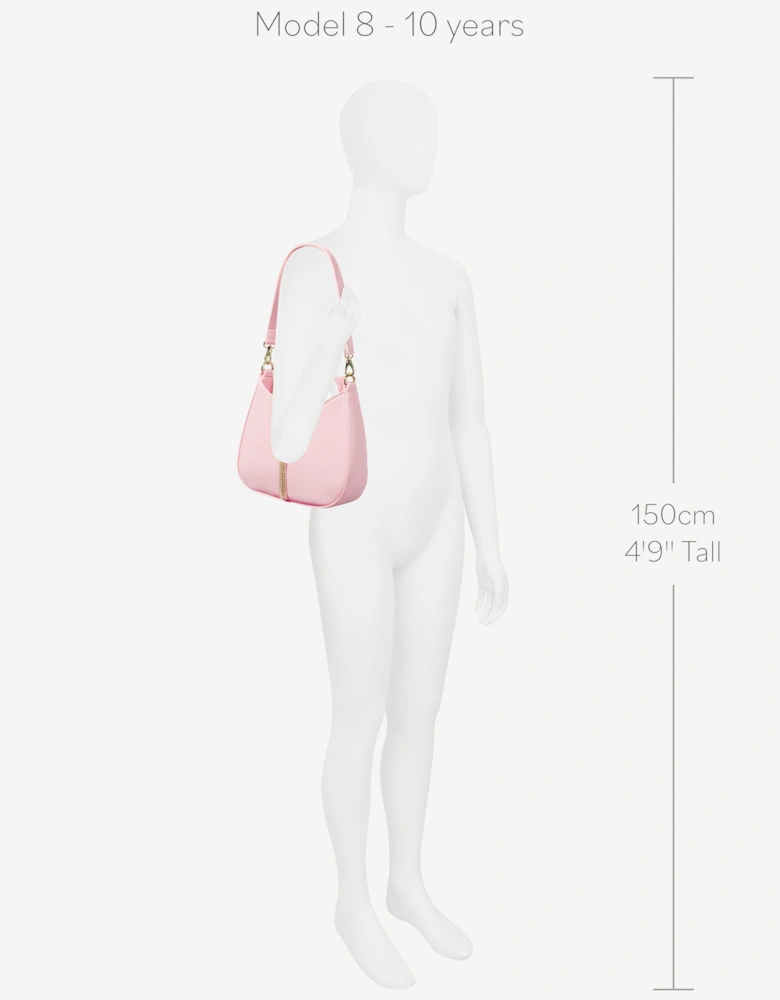 Divina Shoulder Bag in Pink (21cm)