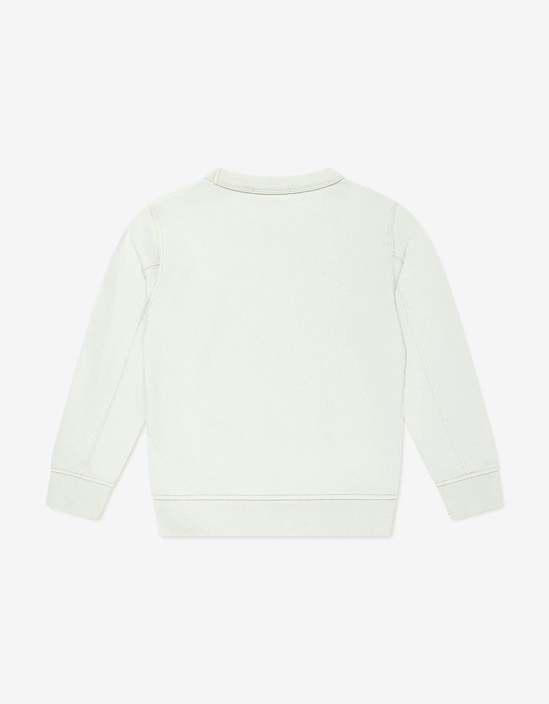 Boys Compass Logo Sweatshirt in Ivory