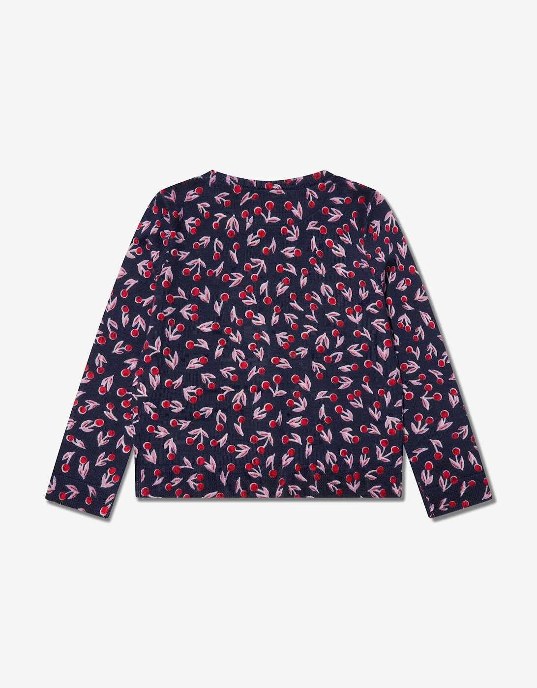 Girls Tyra Wool Cardigan in Navy