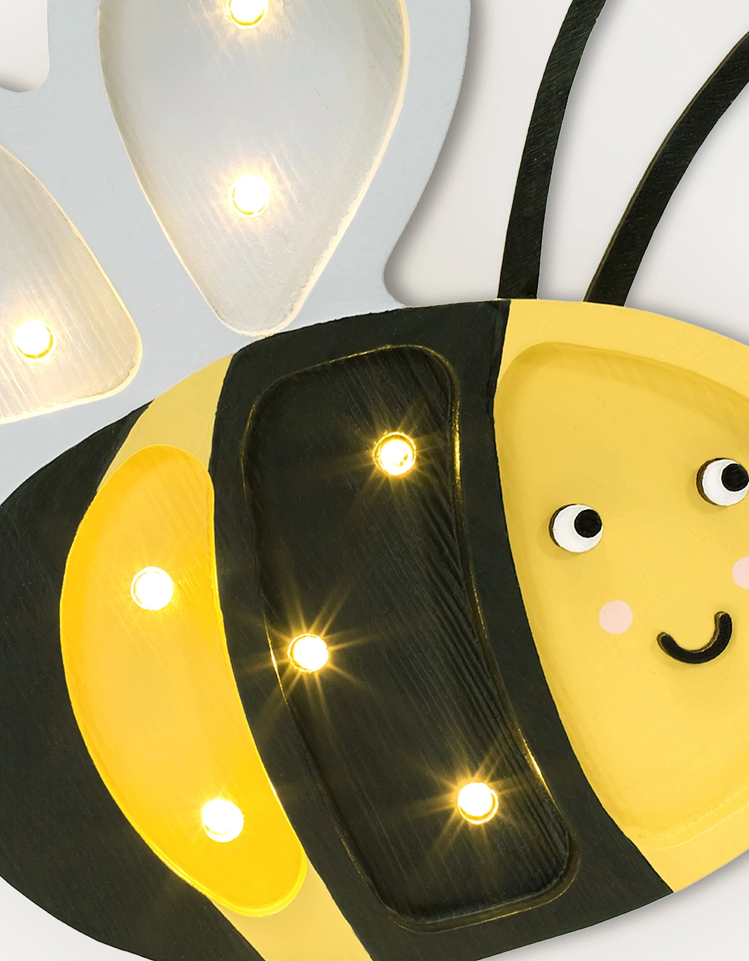 Happy Bee Lamp in Yellow (16x18.5x5.5 cm)