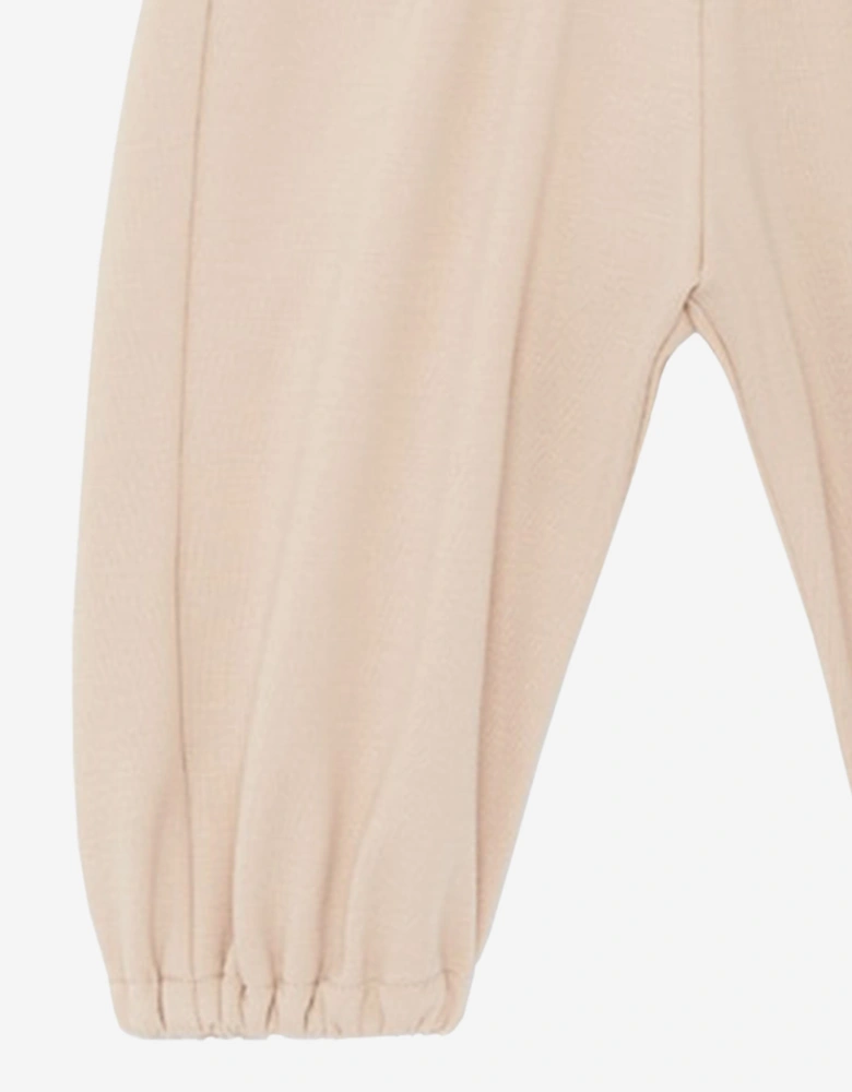 Baby Girls Punto Milano Trousers in Beige