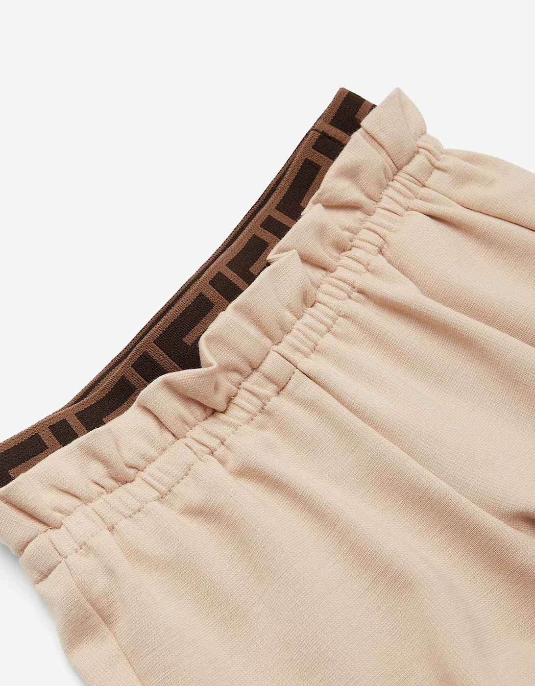 Baby Girls Punto Milano Trousers in Beige