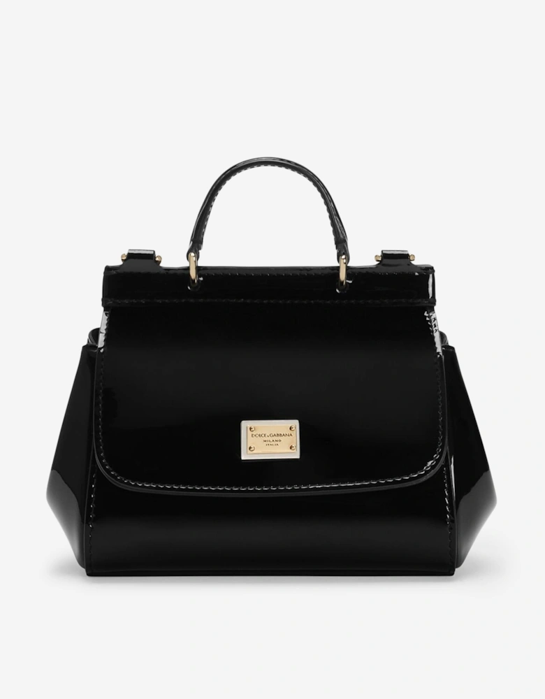Girls Patent Leather Handbag in Black