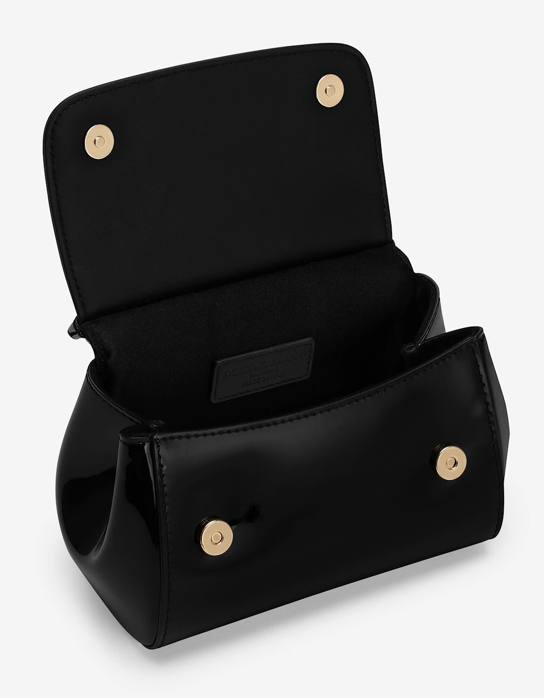 Girls Patent Leather Handbag in Black