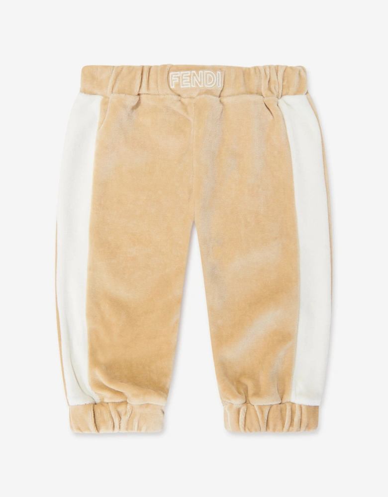 Baby Chenille Joggers in Beige