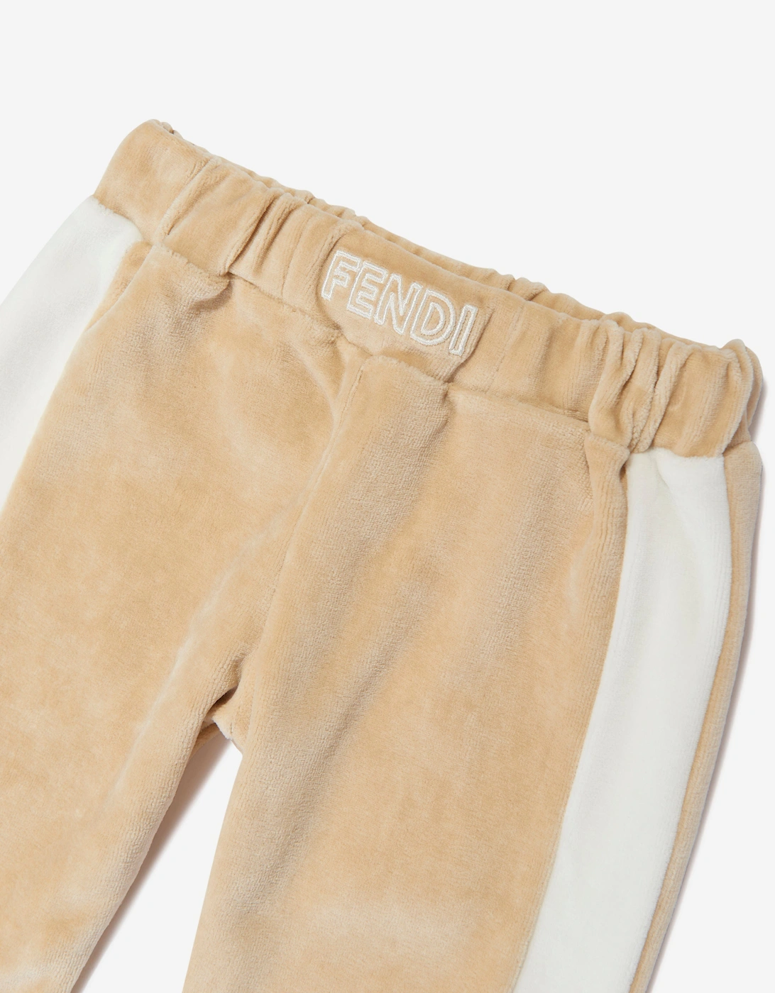 Baby Chenille Joggers in Beige