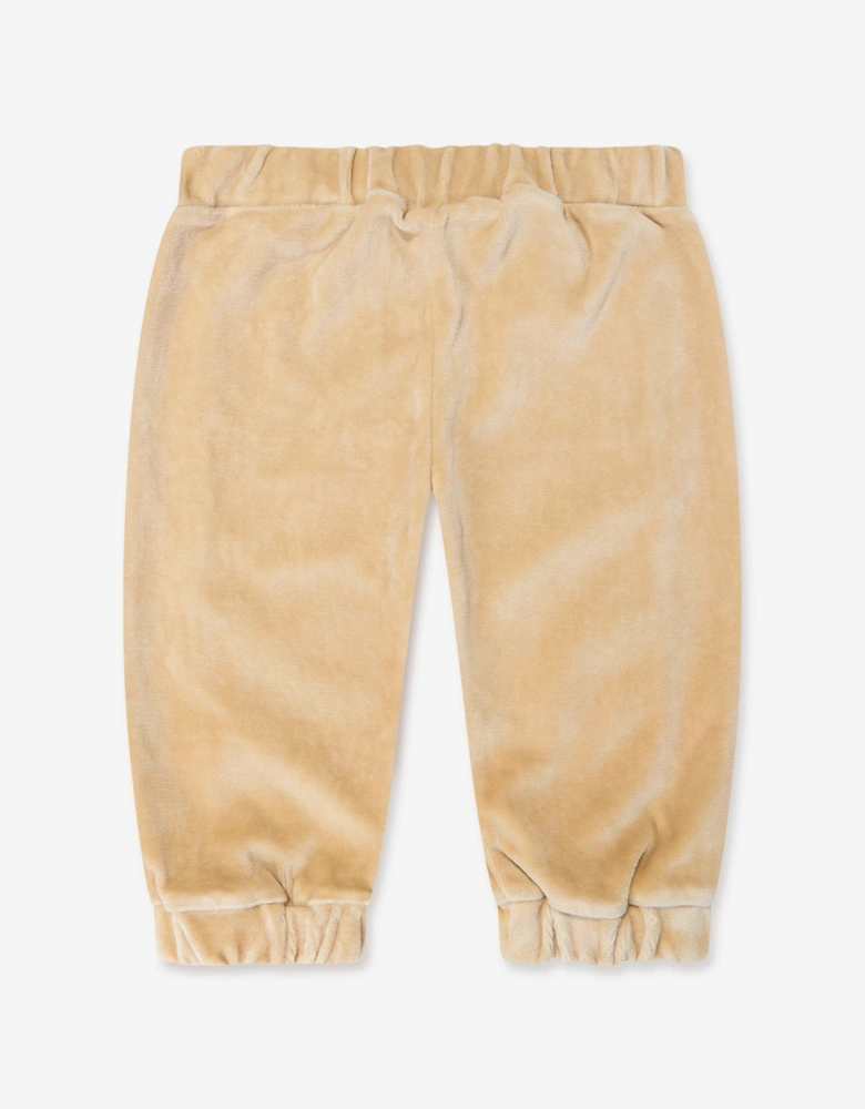 Baby Chenille Joggers in Beige