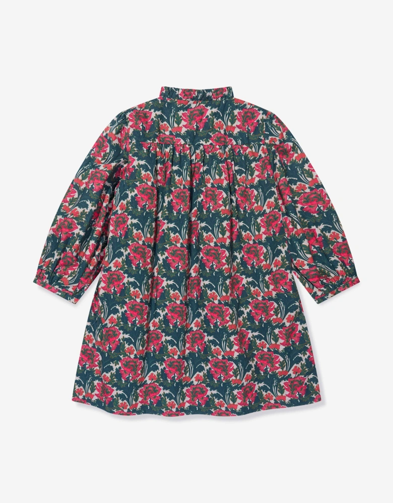 Girls Tamsin Smocked Dress in Multicolour