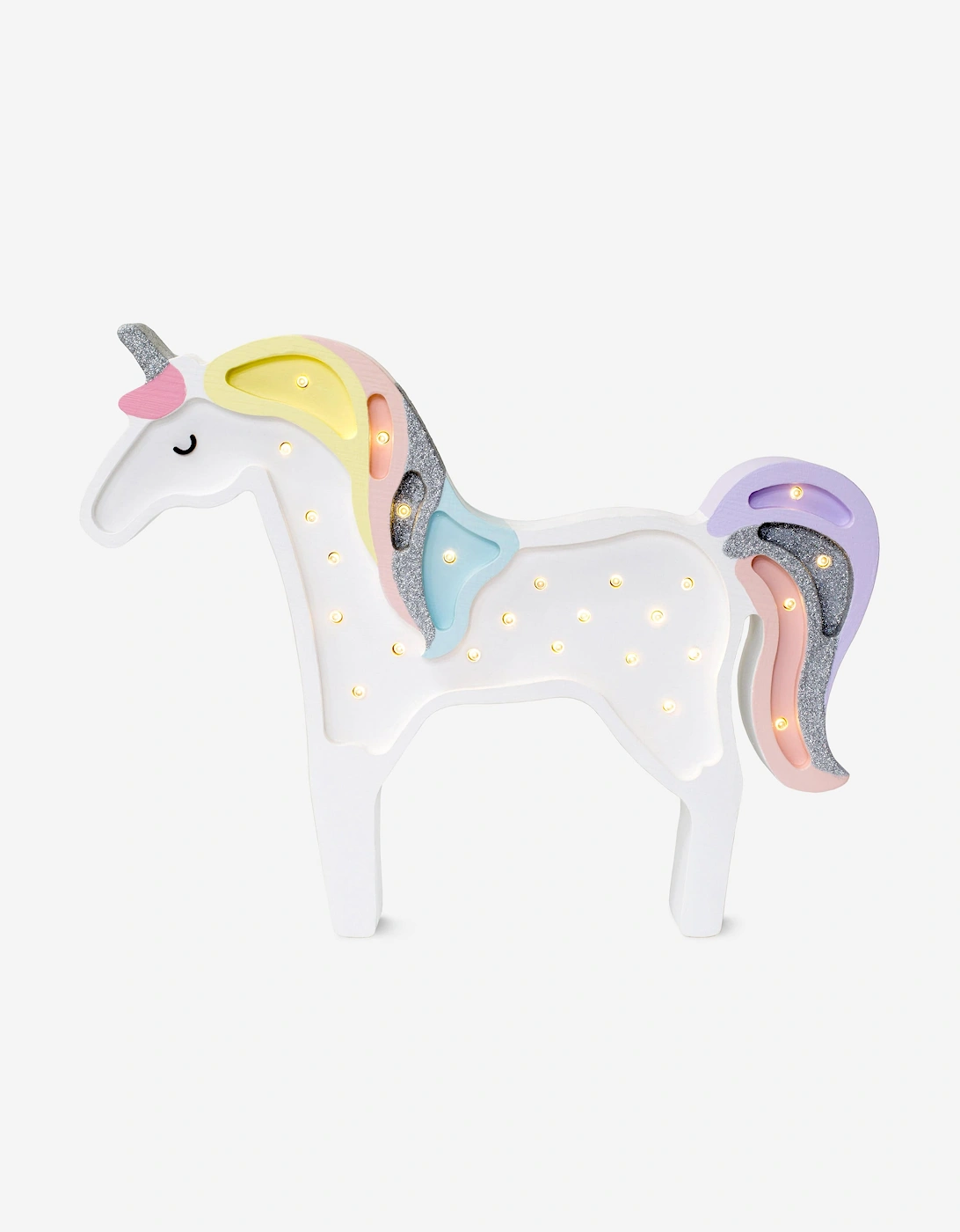 Unicorn Lamp in White (30x38x5.5 cm), 5 of 4