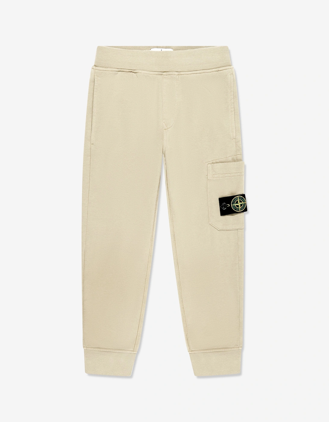 Boy's Stone Island Boys Logo Joggers in Beige - Brown - Size: 12 years
