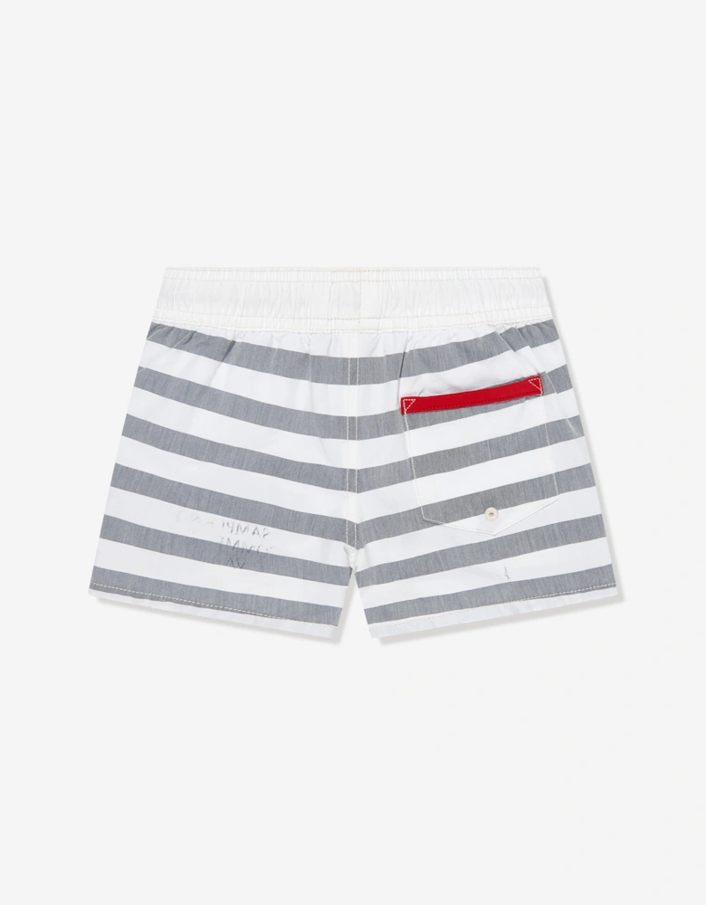 Boys Striped Swim Shorts in Multicolour