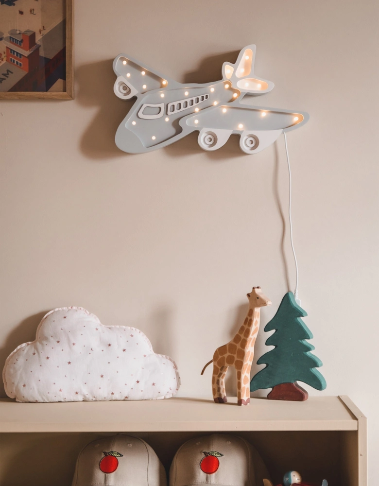 Plane Lamp in Grey (21.5x39x5.5 cm)