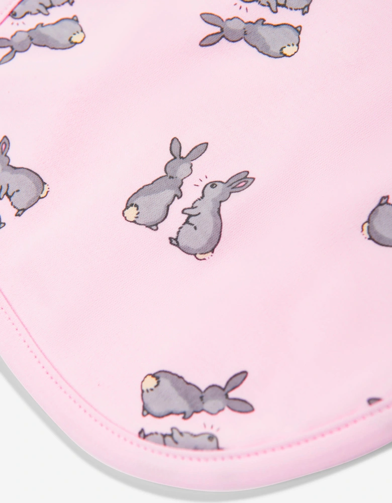 Baby Girls Bunny Bib in Pink