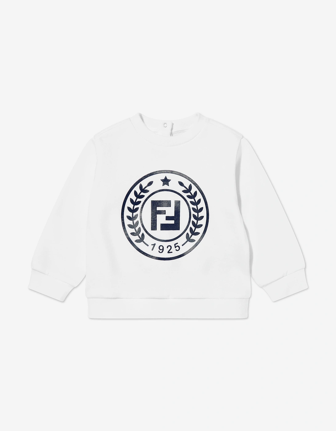 Baby Logo Sweatshirt in White, 5 of 4