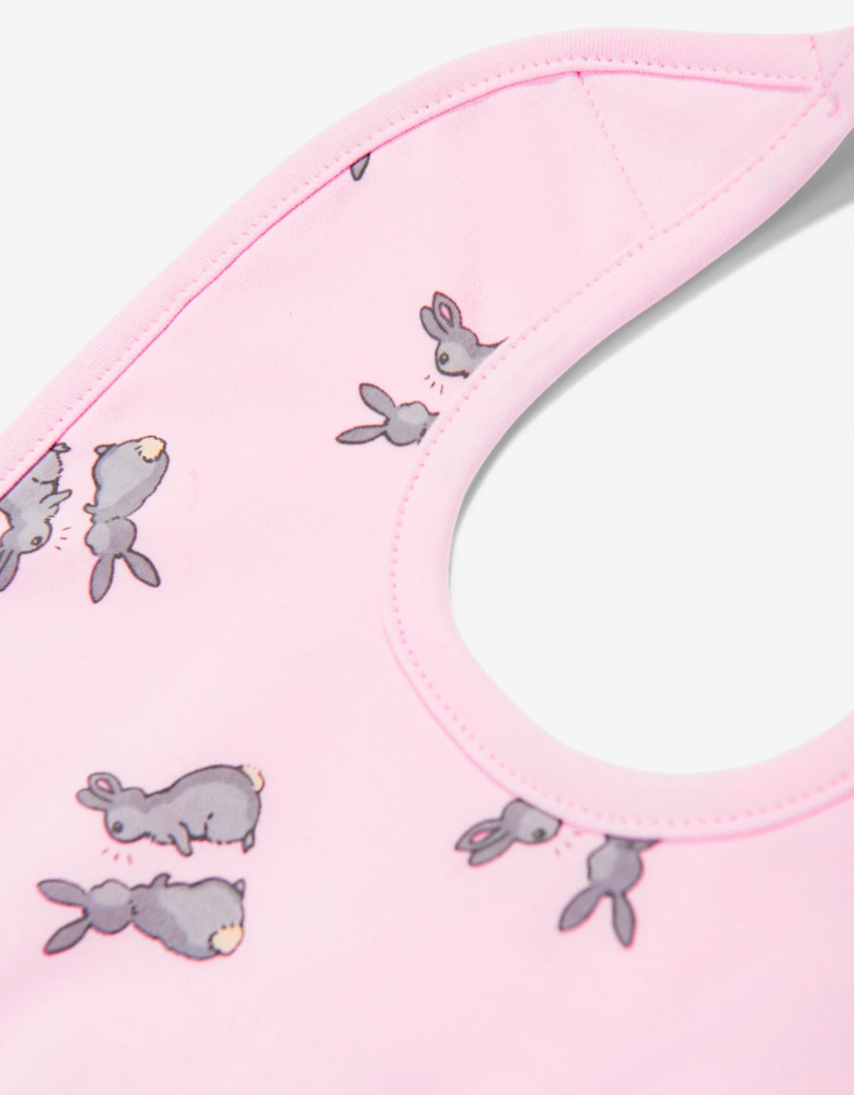 Baby Girls Bunny Bib in Pink