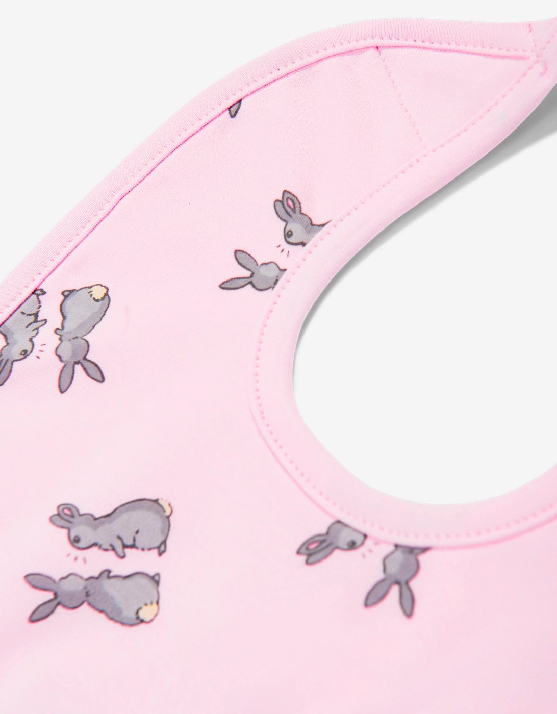 Baby Girls Bunny Bib in Pink