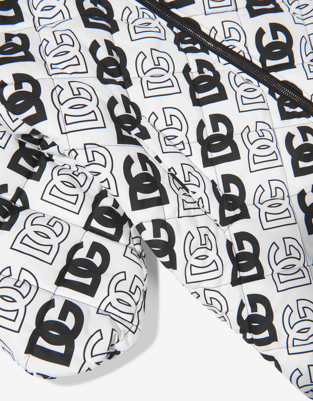 Kids All Over Logo Print Hooded Jacket