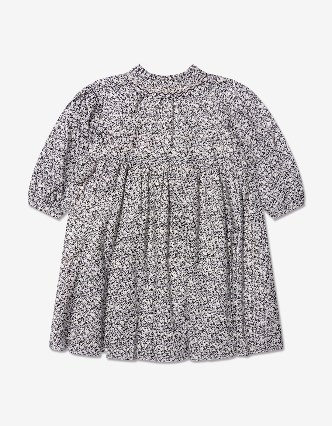 Girls Bluebell Cotton Dress in Blue, 6 of 5