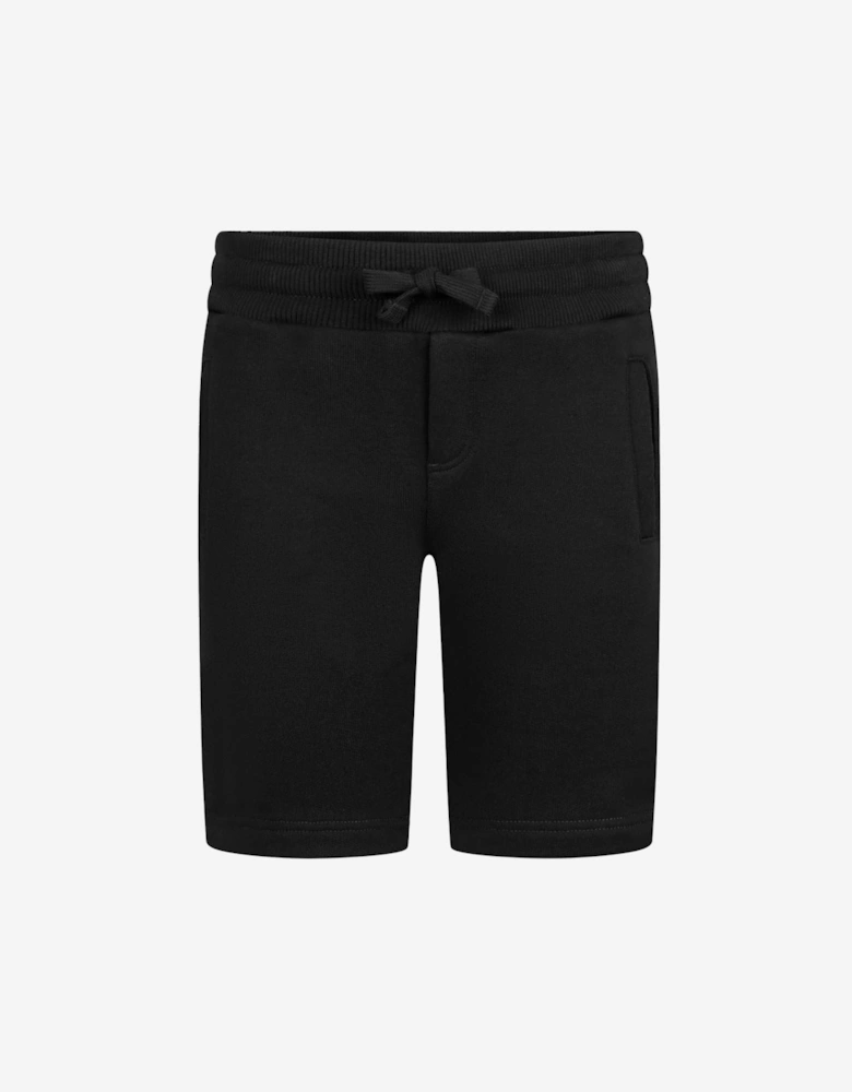 Boys Cotton Logo Bermuda Shorts