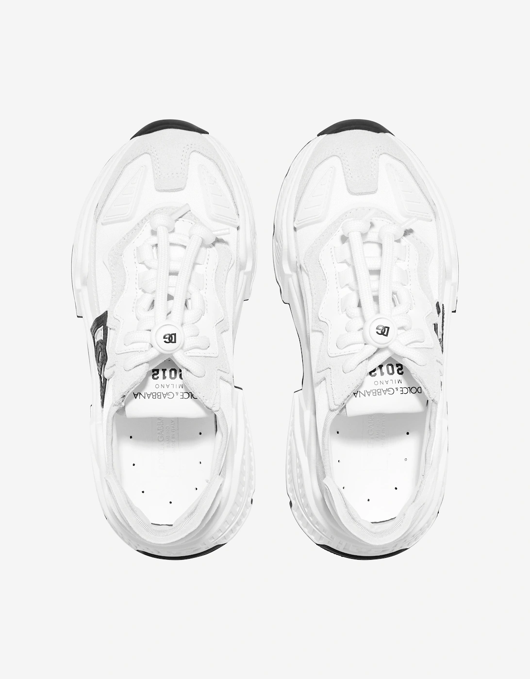 Kids Mixed Materials Daymaster Trainers in White