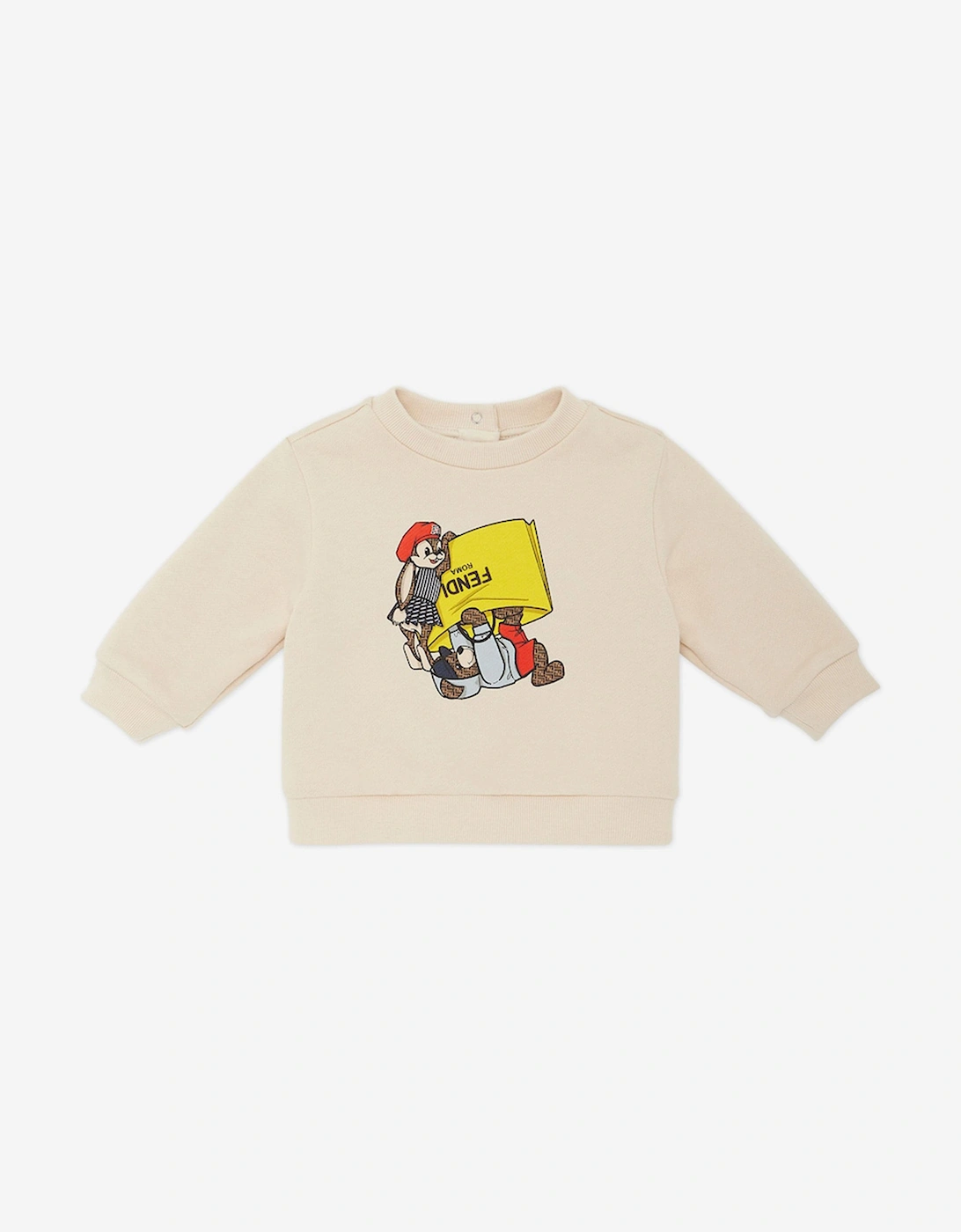 Baby Graphic Sweatshirt in Beige, 5 of 4