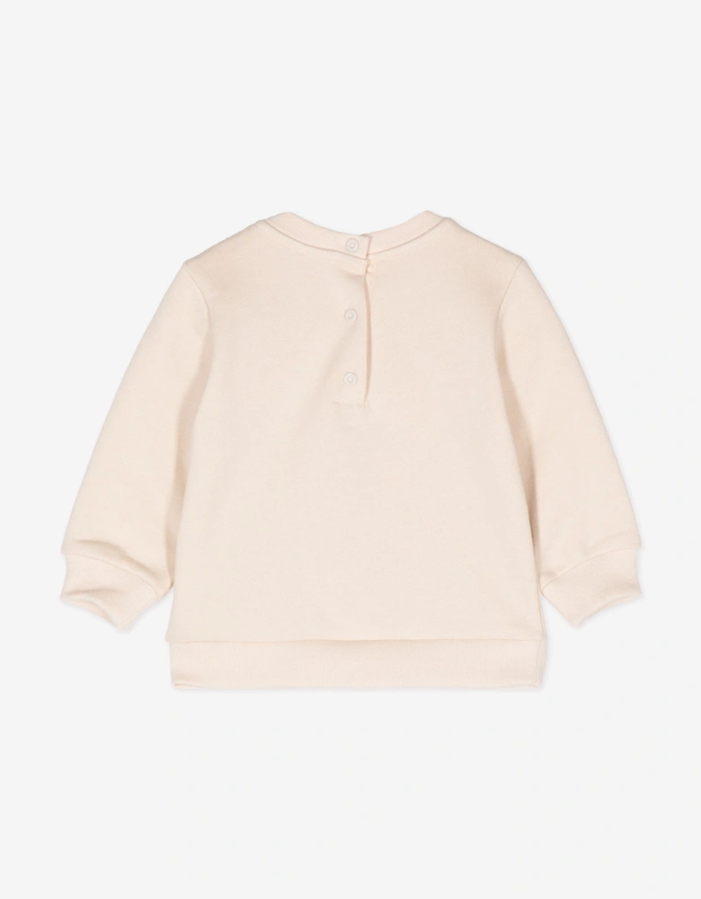 Baby Logo Sweatshirt in Beige