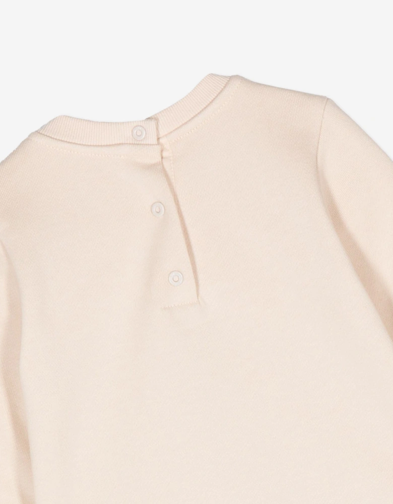 Baby Logo Sweatshirt in Beige