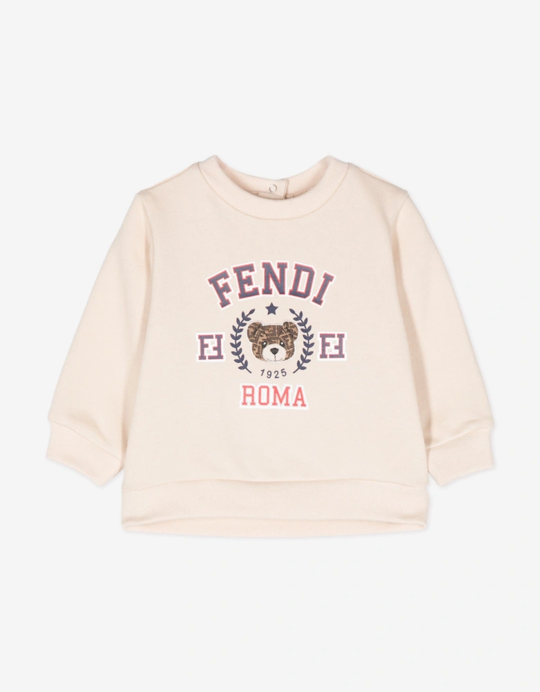 Baby Logo Sweatshirt in Beige