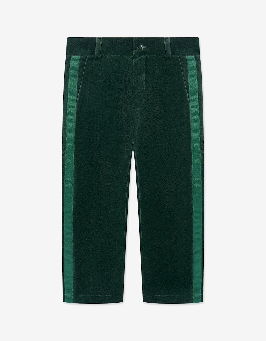 Boys Cotton Trousers in Green, 5 of 4
