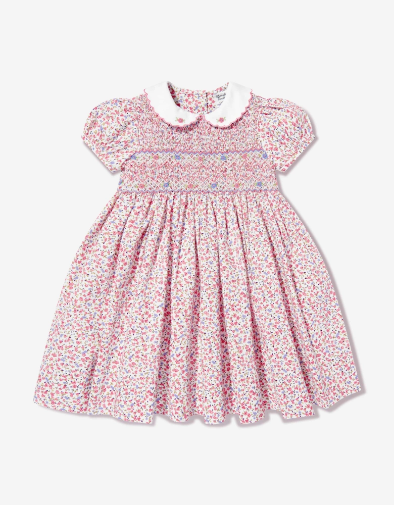 Girls Floral Dress in Pink
