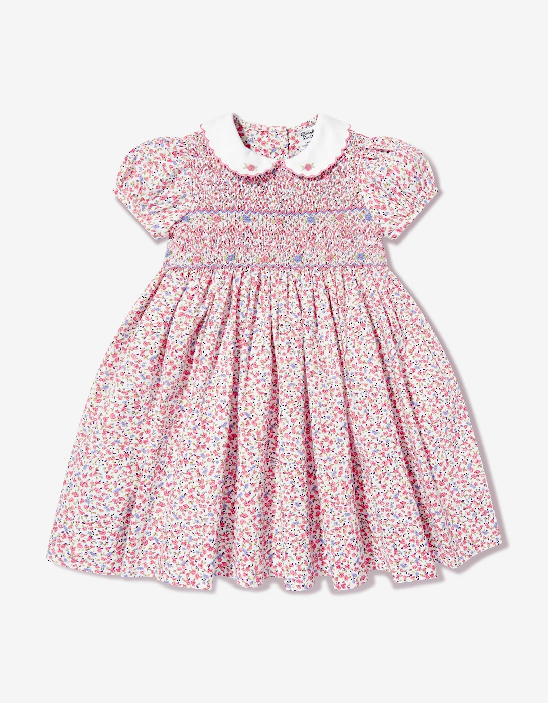 Girls Floral Dress in Pink, 5 of 4