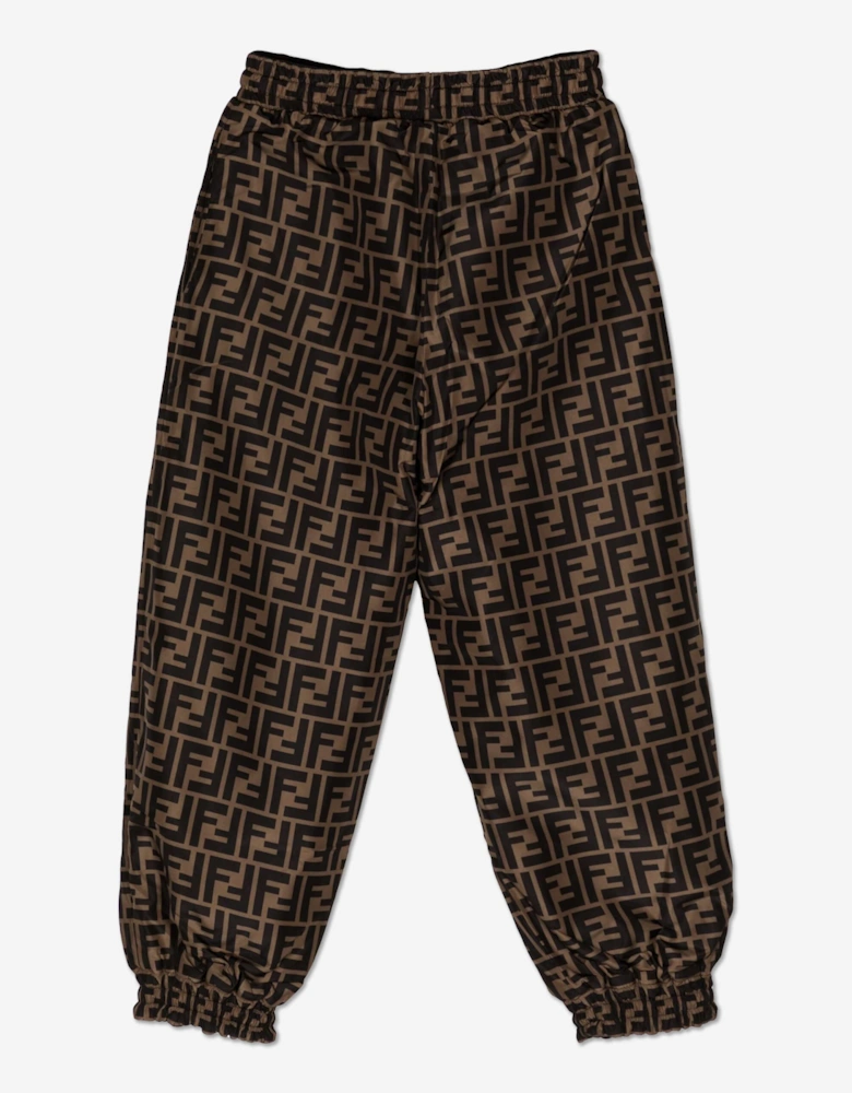 Kids FF Logo Joggers in Brown